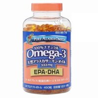Viên dầu cá hồi Omega-3 Pure Alaska 333mg 540 viên Nhật Bản EPA DHA