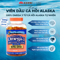 Viên dầu cá hồi Omega 3 Pure Alaska 333g nội địa Nhật Bản bổ sung EPA - DHA tốt tim mạch, não bộ và sáng mắt (450 viên)