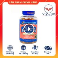 Viên dầu cá hồi Pure Alaska Omega-3 Wild Salmon Oil 1000mg của Mỹ