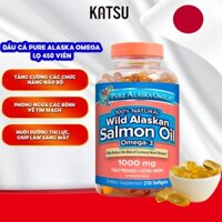 Viên dầu cá hồi Pure Alaska Omega-3 Wild Salmon Oil 333mg 450v Nhật Bản