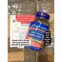 Viên dầu cá hồi Pure Alaska Omega-3 Wild Salmon Oil 1000mg của Mỹ 🇱🇷