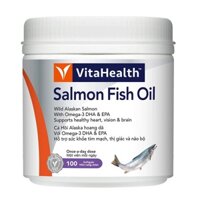Viên dầu cá hồi SALMON FISH OIL HỘP/100V VITAHEALTH
