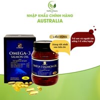 Viên dầu cá Hồi Úc Dr Natural Omega 3 Salmon Oil cung cấp Omega 3 giúp bổ não, sáng mắt, giảm mỡ máu, xơ vữa động mạch