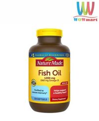 Viên dầu cá Nature Made Fish Oil 1200mg 360mg 230 Softgels