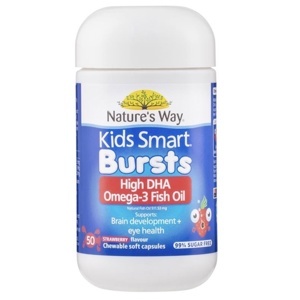 Viên dầu cá Nature's Way Kids Smart Omega 3 Fish Oil Strawberry 50 viên