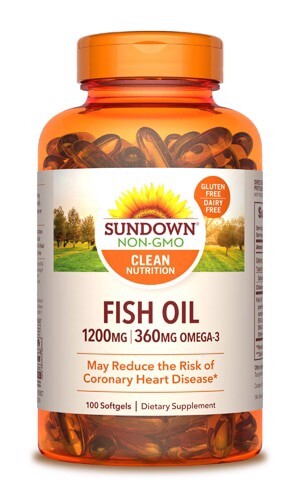 Viên dầu cá Omega 3-6-9 Sundown Naturals 200 viên của Mỹ