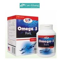 Viên dầu cá Omega 3 Fort USP - Hộp 1 lọ 100 viên