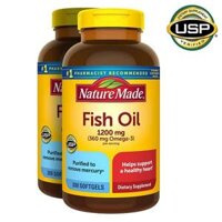 Viên Dầu Cá Omega-3 Nature Made Fish Oil 1200 mg