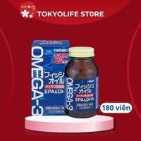 Viên dầu cá omega 3 orihiro fish oil Nhật Bản, dầu cá omega 3 orihiro Nhật Bản 180 viên