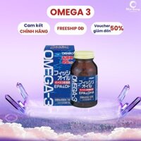 Viên Dầu Cá Omega 3 Orihiro 180V Nhật Bản