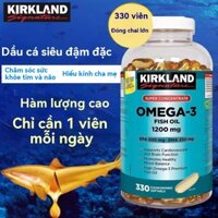 Viên dầu cá Omega 3 KIRKLAND&WEBBER 1200mg330viên NATURALS; hsd 2027 -Mall