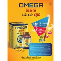 Viên dầu cá OMEGA 3,6,9  - Giúp bổ não, sáng mắt, khỏe tim mạch - Hộp 60 viên