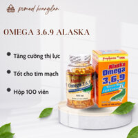 Viên dầu cá Omega 3,6,9 Alaska 1000mg bổ não, tăng cường thị lực (100 viên)