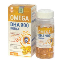 Viên dầu cá Omega 369 DHA Korya, hộp 100 viên, bổ sung dưỡng chất cho mắt, giảm nguy cơ về tim mạch, Vinaphar