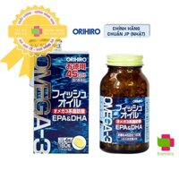 Viên dầu cá Orihiro Omega 3, Nhật Bản (180v) hỗ trợ phát triển não bộ, thị giác, làm đẹp da