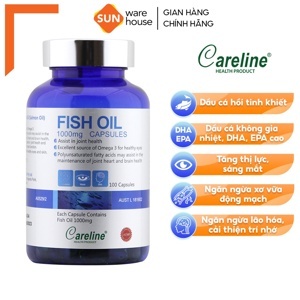 Viên dầu cá Salmon Fish oil careline