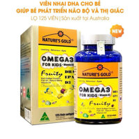 Viên dầu cá trẻ em Nature's Gold Omega 3 For Kids Fish Oil 125 date 09/2027 viên Omega 3 cho bé