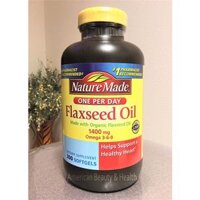 Viên dầu hạt lanh Nature Made Flaxseed Oil 1400 omega 3-6-9 (300 viên)