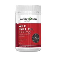 Viên dầu nhuyễn thể Healthy Care Wild Krill Oil 1000mg 60 viên