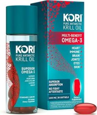 Viên dầu nhuyễn thể Kori Antarctic Krill Oil Omega 3 1200mg