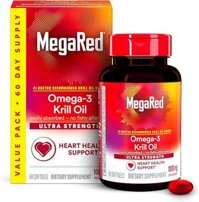 Viên dầu nhuyễn thể MegaRed Ultra Strength Omega-3 Krill Oil 1000mg