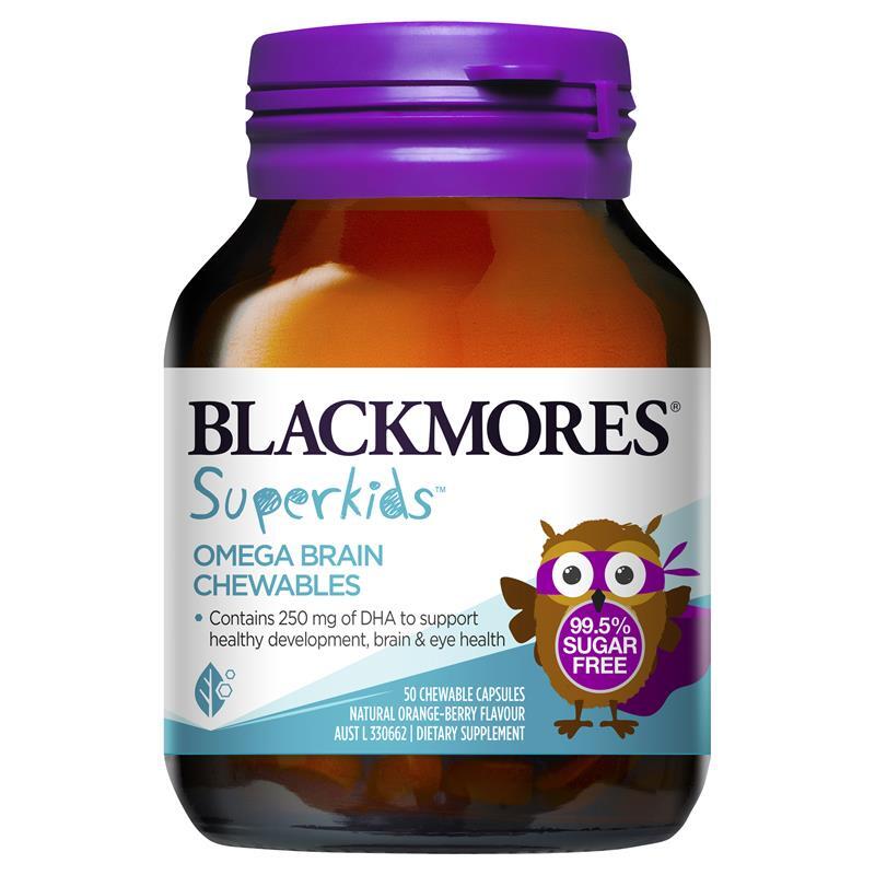 Viên dẻo bổ sung Omega cho trẻ Blackmores Superkids Omega Brain 50 Chewables