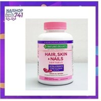 Viên Đẹp Da Tóc Móng Hair Skin Nail hãng Natures Bounty 250 Viên Hàng Mỹ- giảm rụng tóc