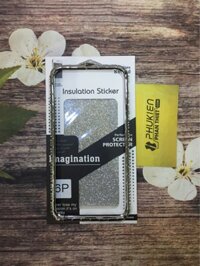 Viền đính đá + Skin màu Iphone 6 Plus