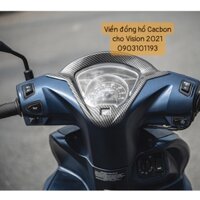 Viền đồng hồ Cacbon sáng bóng cho Vision 2021.