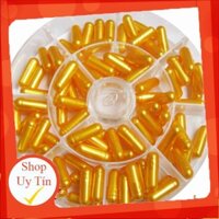 viên dược gelatin Vỏ nang gelatin vàng ngọc trai size 0