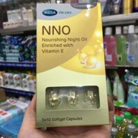 Viên Dưỡng Da NNO Vitamin E Khóa Ẩm Dưỡng Da Sáng Mịn ( Dạng vỉ 10v, hộp 30v)