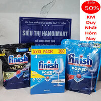 Viên Finish Dishwasher Tablets All in 1 Lemon 100 Tablets, 60 Viên rửa bát Finish quantum Ultimate, vien all in 1 max