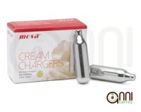 Viên Gas Bình Xịt Kem MOSA CREAM CHARGER N20 - Dùng để tạo bọt kem trang trí kem tươi whipping cream - Gía thành ổn định - Là dụng cụ hỗ trợ đắt lực cho các Barista - Hàng nhập khẩu chính hãng