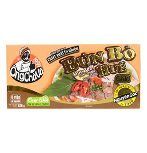 Viên gia vị nấu bún bò Huế Ông Chà Và Gold 6 viên hộp 126g