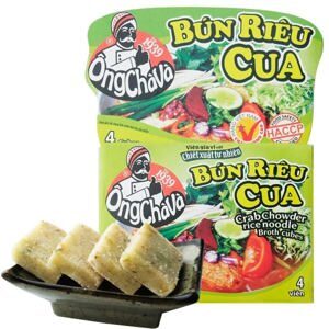 Viên gia vị nấu bún riêu cua Ông Chà Và 4 viên hộp 75g