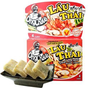 Viên gia vị nấu lẩu Thái Ông Chà Và 4 viên hộp 75g