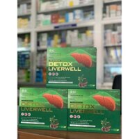 Viên Giải Độc Gan DETOX LIVERWELL hộp 60 viên.Hỗ trợ giải độc gan, mát gan, thải độc gan, bảo vệ gan