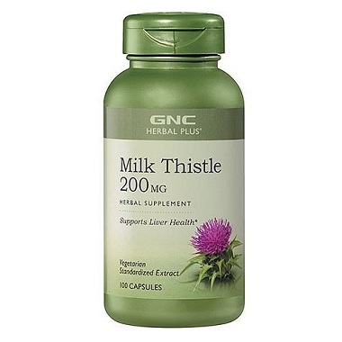 Viên giải độc gan GNC Milk Thistle 200mg 100 viên