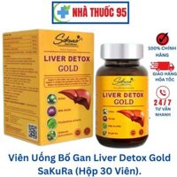 Viên Giải Độc Gan Sakura Liver Detox Gold - Giúp Hạ Men Gan, Tăng Cường Chức Năng Gan (Lọ 30 viên)