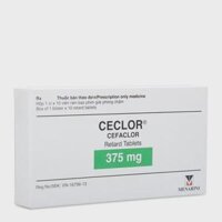 Viên giải phóng có kiểm soát Ceclor 375 mg kháng sinh điều trị nhiễm khuẩn (1 vỉ x 10 viên)