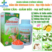 Viên Giảm Cân Slimtosen Extra Học Viện Quân Y Giúp Giảm Béo, Hạ Mỡ Máu Hiệu Quả Hộp 100 Viên