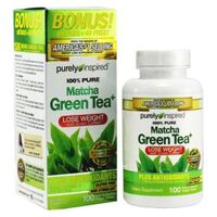 Viên giảm cân trà xanh - purely inspired 100% pure matcha green tea bonus 100ct us