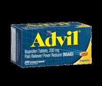 Viên giảm đau hạ sốt Advil 200mg 200 Caplets Màu Nâu