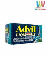 Viên giảm đau hạ sốt Advil Liqui-Gels 200mg 160 Liquid Capsules