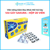 Viên Giảm Đau Mỏi Vai Gáy Sakura - Giúp Lưu Thông Khí Huyết, Ngừa Thoái Hóa, Đau Mỏi Cơ Xương Khớp
