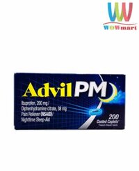 Viên giảm đau và hỗ trợ ngủ ngon Advil PM 200mg 200 Caplets