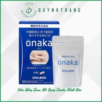 Viên giảm mỡ bụng Onaka Pillbox Nhật Bản, đào thải mỡ bụng mỡ nội tạng Mỡ toàn thân