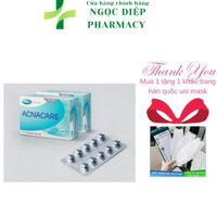 Viên giảm mụn ACNACARE Hộp 30v , Giúp Kiểm Soát Nhờn - Bổ sung các chất chống oxy hóa, hỗ trợ làm đẹp da