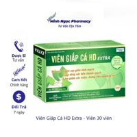 VIÊN GIẤP CÁ HD EXTRA hỗ trợ giảm trĩ, táo bón - Hộp 30 viên