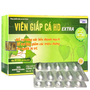 Viên Giấp Cá Phòng Ngừa Bệnh Trĩ, Táo Bón 30 Viên